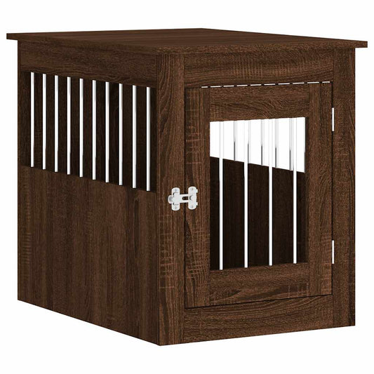Dog Crate Furniture Brown Oak 55x75x65 cm Engineered Wood Dog Crate Furniture Brown Oak 55x75x65 cm Engineered Wood