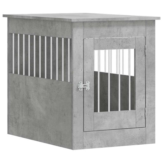 Dog Crate Furniture Concrete Grey 55x80x68 cm Engineered Wood Dog Crate Furniture Concrete Grey 55x80x68 cm Engineered Wood