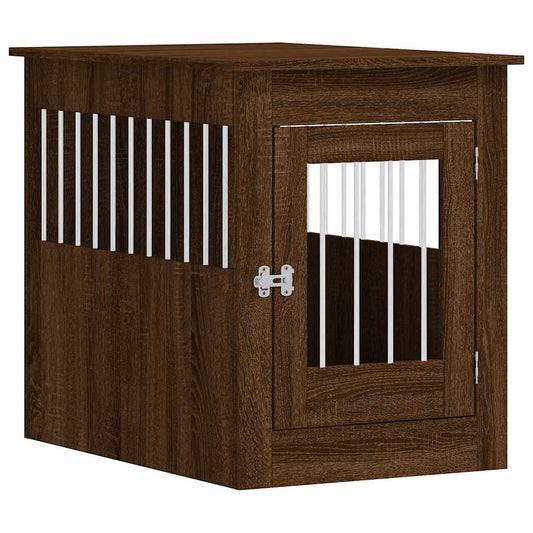 Dog Crate Furniture Brown Oak 55x80x68 cm Engineered Wood Dog Crate Furniture Brown Oak 55x80x68 cm Engineered Wood