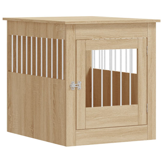 Dog Crate Furniture Sonoma Oak 64.5x80x71 cm Engineered Wood Dog Crate Furniture Sonoma Oak 64.5x80x71 cm Engineered Wood