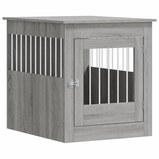 Dog Crate Furniture Grey Sonoma 64.5x80x71 cm Engineered Wood Dog Crate Furniture Grey Sonoma 64.5x80x71 cm Engineered Wood