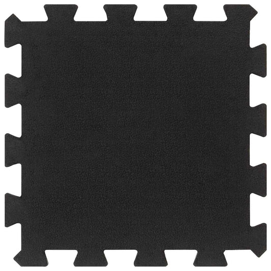 Rubber Floor Tiles 16 pcs Black 16 mm 30x30 cm Rubber Floor Tiles 16 pcs Black 16 mm 30x30 cm