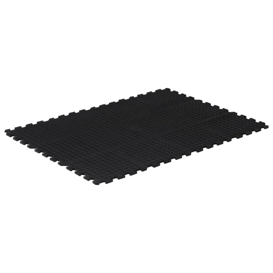 Rubber Floor Tile Black 12 mm 90x120 cm Rubber Floor Tile Black 12 mm 90x120 cm