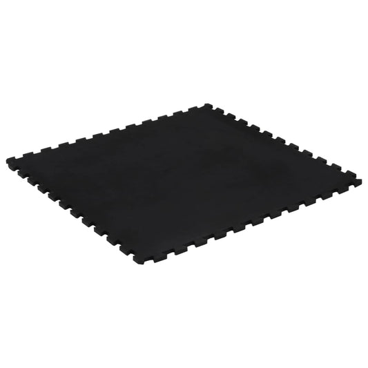 Rubber Floor Tile Black 12 mm 100x100 cm Rubber Floor Tile Black 12 mm 100x100 cm