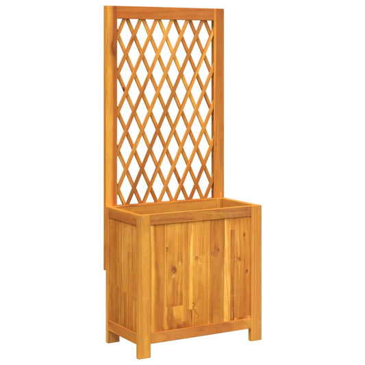 Planter with Trellis 55x29.5x132 cm Solid Wood Acacia Planter with Trellis 55x29.5x132 cm Solid Wood Acacia