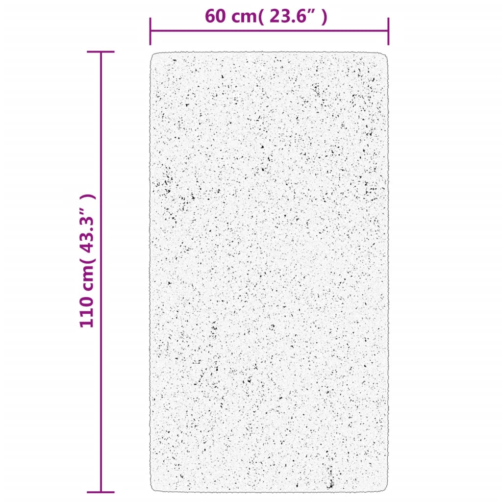 Rug HUARTE Short Pile Soft and Washable Sand 60x110 cm