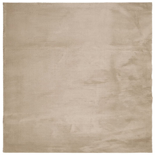 Rug HUARTE Short Pile Soft and Washable Sand 200x200 cm Rug HUARTE Short Pile Soft and Washable Sand 200x200 cm