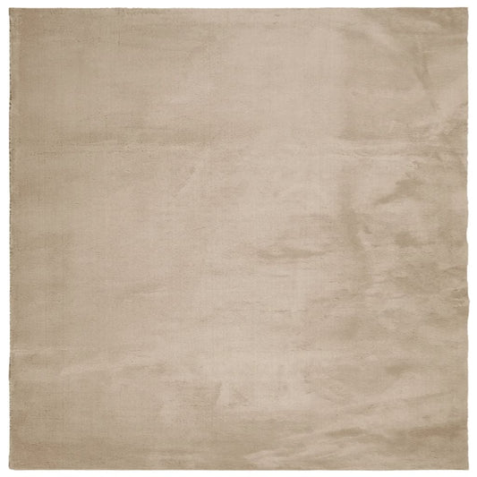 Rug HUARTE Short Pile Soft and Washable Sand 240x240 cm Rug HUARTE Short Pile Soft and Washable Sand 240x240 cm