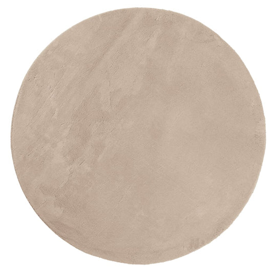 Rug HUARTE Short Pile Soft and Washable Sand Ø 160 cm Rug HUARTE Short Pile Soft and Washable Sand Ø 160 cm