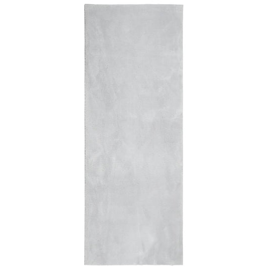 Rug HUARTE Short Pile Soft and Washable Grey 80x200 cm Rug HUARTE Short Pile Soft and Washable Grey 80x200 cm