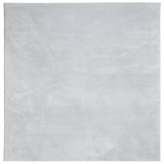 Rug HUARTE Short Pile Soft and Washable Grey 200x200 cm Rug HUARTE Short Pile Soft and Washable Grey 200x200 cm