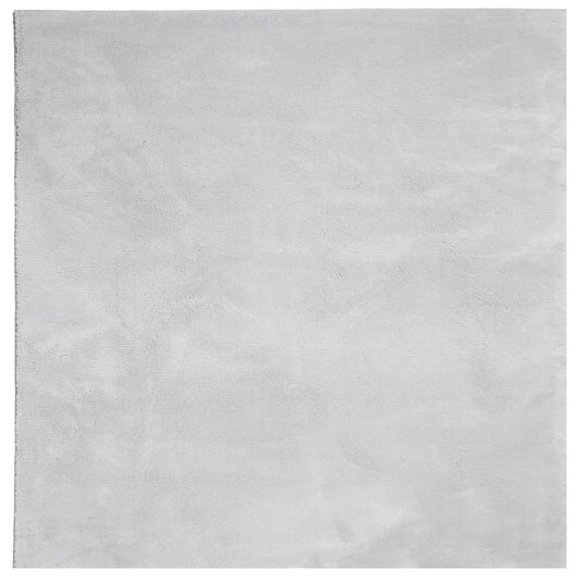Rug HUARTE Short Pile Soft and Washable Grey 240x240 cm Rug HUARTE Short Pile Soft and Washable Grey 240x240 cm