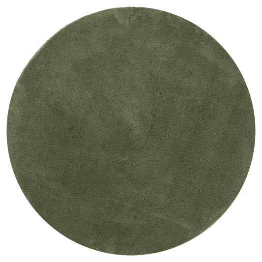Rug HUARTE Short Pile Soft and Washable Forest Green Ø 80 cm Rug HUARTE Short Pile Soft and Washable Forest Green Ø 80 cm