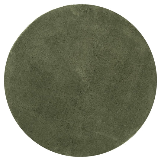 Rug HUARTE Short Pile Soft and Washable Forest Green Ø 120 cm Rug HUARTE Short Pile Soft and Washable Forest Green Ø 120 cm