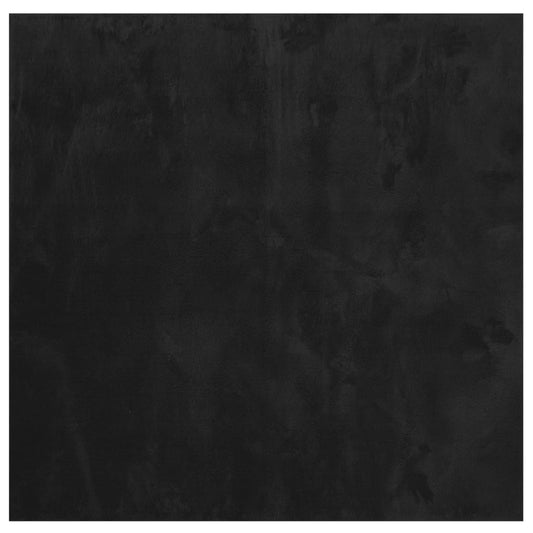 Rug HUARTE Short Pile Soft and Washable Black 120x120 cm Rug HUARTE Short Pile Soft and Washable Black 120x120 cm