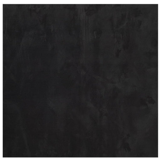 Rug HUARTE Short Pile Soft and Washable Black 240x240 cm Rug HUARTE Short Pile Soft and Washable Black 240x240 cm