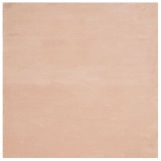 Rug HUARTE Short Pile Soft and Washable Blush 160x160 cm Rug HUARTE Short Pile Soft and Washable Blush 160x160 cm