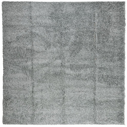 Shaggy Rug PAMPLONA High Pile Modern Green 160x160 cm Shaggy Rug PAMPLONA High Pile Modern Green 160x160 cm