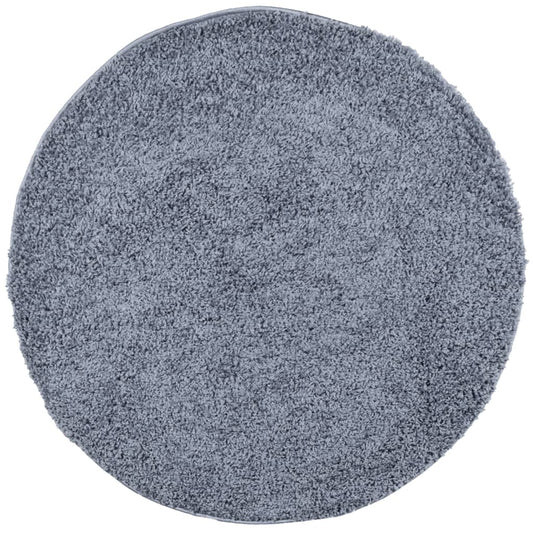 Shaggy Rug PAMPLONA High Pile Modern Blue Ø 280 cm Shaggy Rug PAMPLONA High Pile Modern Blue Ø 280 cm