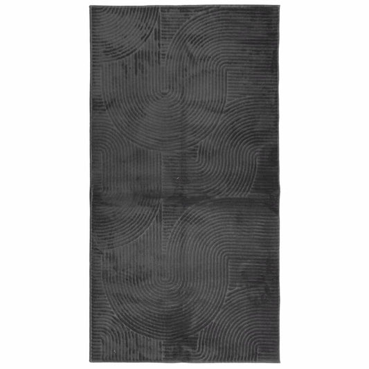 Rug IZA Short Pile Scandinavian Look Anthracite 80x150 cm Rug IZA Short Pile Scandinavian Look Anthracite 80x150 cm