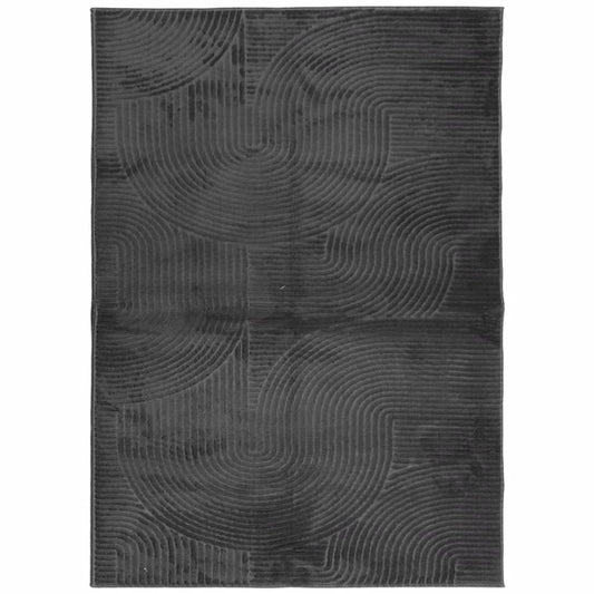 Rug IZA Short Pile Scandinavian Look Anthracite 240x340 cm Rug IZA Short Pile Scandinavian Look Anthracite 240x340 cm