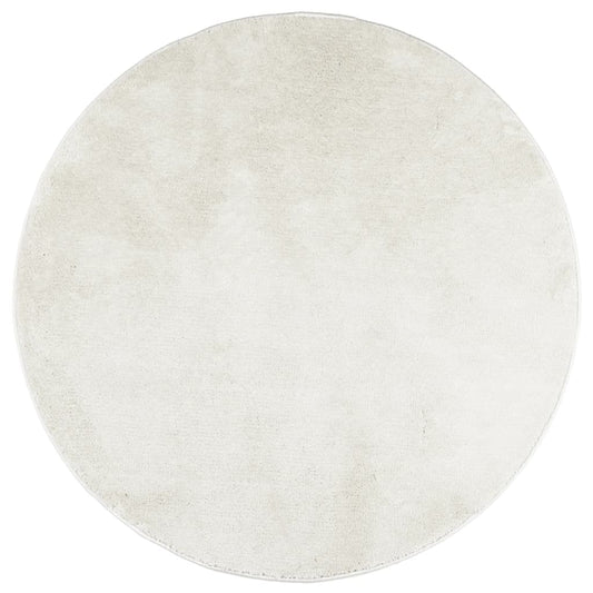 Rug OVIEDO Short Pile Cream Ø 120 cm Rug OVIEDO Short Pile Cream Ø 120 cm