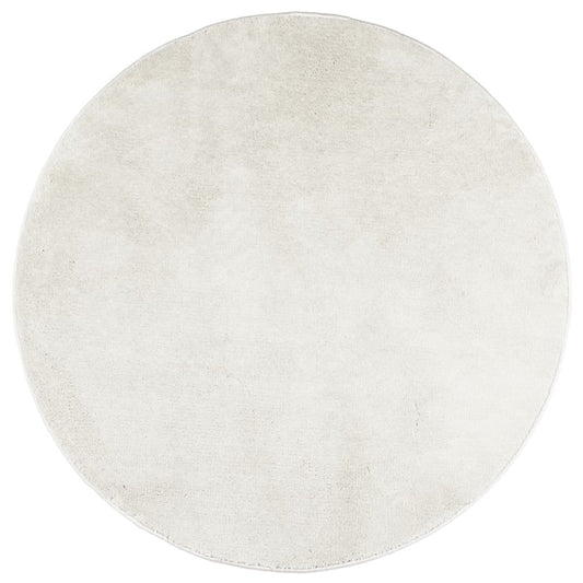 Rug OVIEDO Short Pile Cream Ø 200 cm Rug OVIEDO Short Pile Cream Ø 200 cm