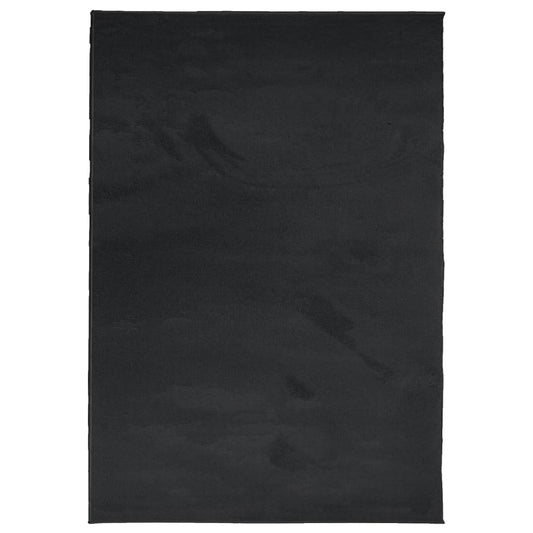 Rug OVIEDO Short Pile Black 160x230 cm Rug OVIEDO Short Pile Black 160x230 cm