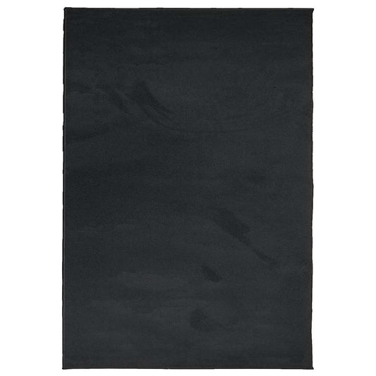 Rug OVIEDO Short Pile Black 160x230 cm Rug OVIEDO Short Pile Black 160x230 cm
