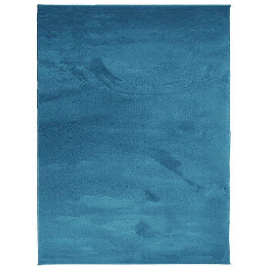 Rug OVIEDO Short Pile Turquoise 240x340 cm Rug OVIEDO Short Pile Turquoise 240x340 cm