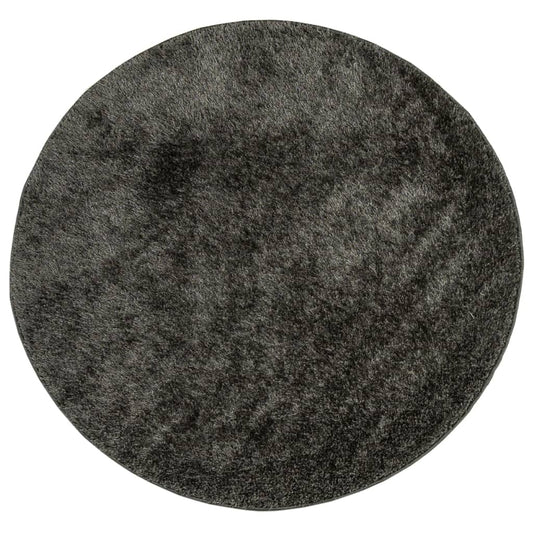 Rug ISTAN High Pile Shiny Look Anthracite Ø 160 cm Rug ISTAN High Pile Shiny Look Anthracite Ø 160 cm