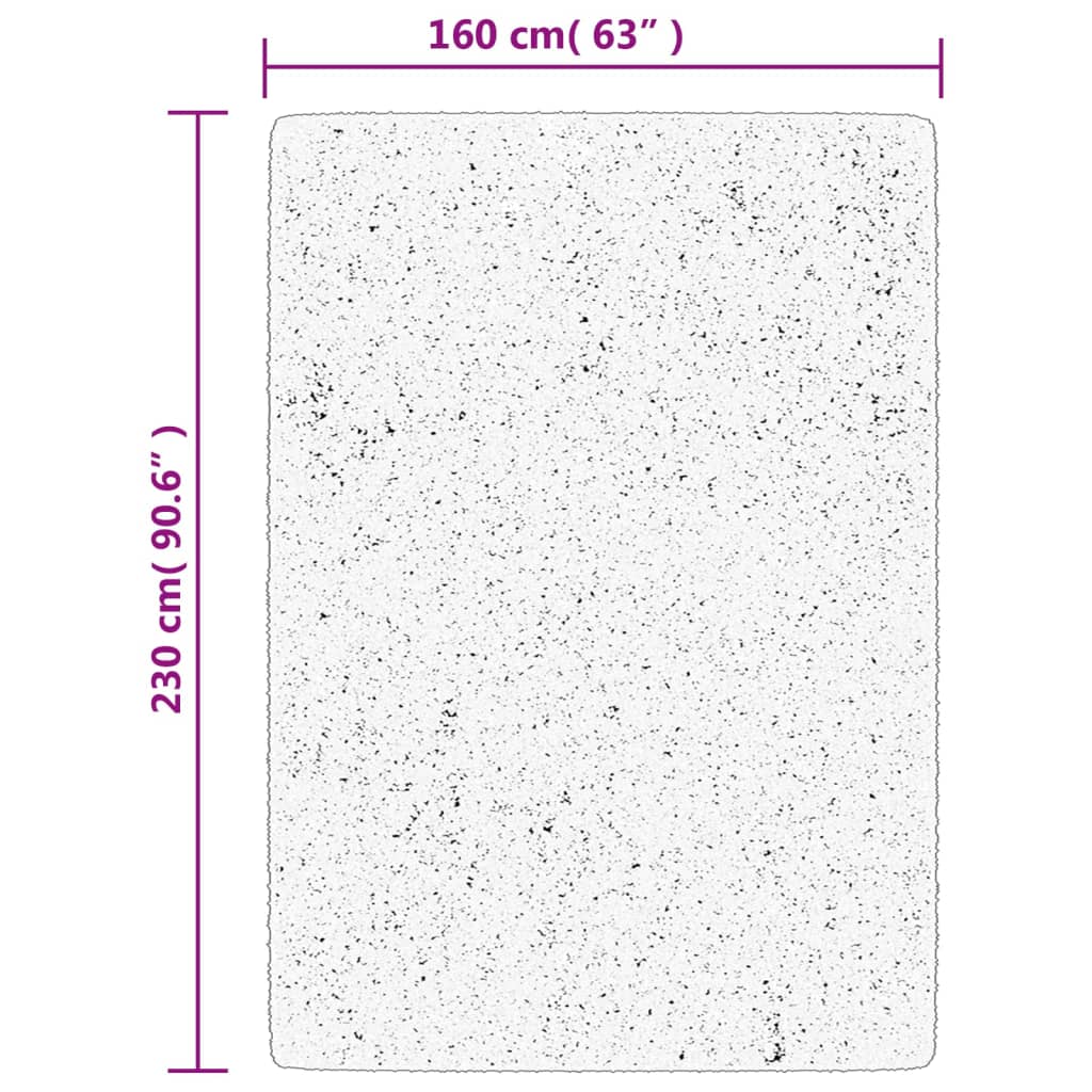 Rug ISTAN High Pile Shiny Look Grey 160x230 cm