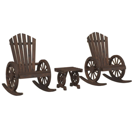 3 Piece Garden Lounge Set Solid Wood Fir 3 Piece Garden Lounge Set Solid Wood Fir