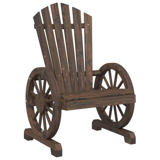 Garden Adirondack Chair | Burnt Wood | Solid Fir Wood | Standard Garden Adirondack Chair | Burnt Wood | Solid Fir Wood | Standard