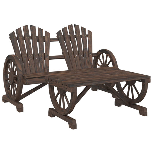 2 Piece Garden Lounge Set Solid Wood Fir 2 Piece Garden Lounge Set Solid Wood Fir