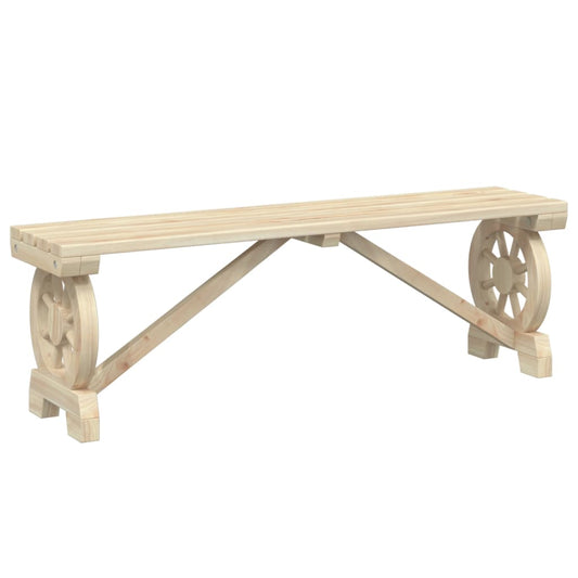 Garden Bench | Natural wood | Solid fir wood | 115 cm | Durable Garden Bench | Natural wood | Solid fir wood | 115 cm | Durable