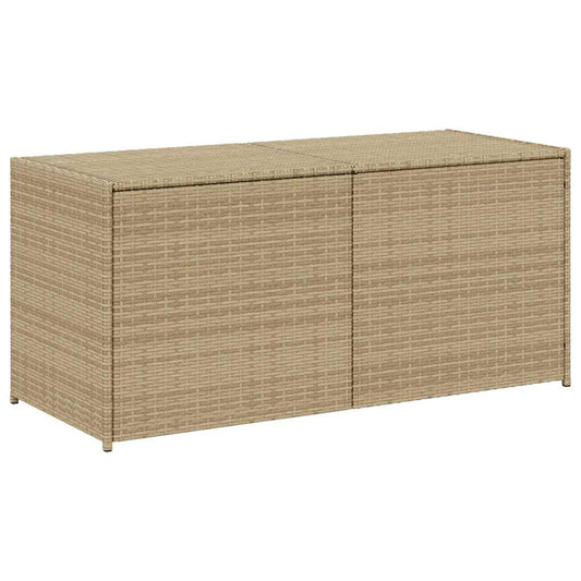 Garden Storage Box Mix Beige 283L Poly Rattan Garden Storage Box Mix Beige 283L Poly Rattan