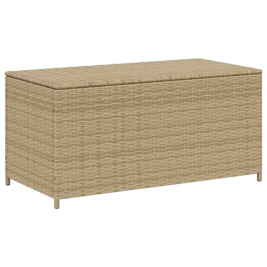 Garden Storage Box Mix Beige 190L Poly Rattan Garden Storage Box Mix Beige 190L Poly Rattan