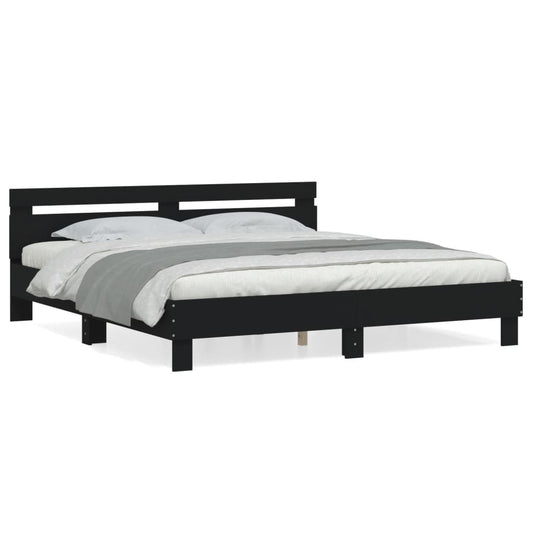 Bed Frame without Mattress Black 160x200 cm Bed Frame without Mattress Black 160x200 cm