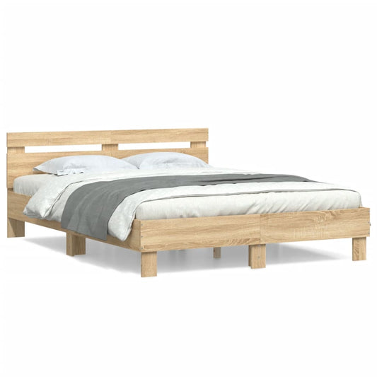 Bed Frame | Sonoma Oak | Engineered Wood | King Size | Modern | Bed Frame Bed Frame | Sonoma Oak | Engineered Wood | King Size | Modern | Bed Frame