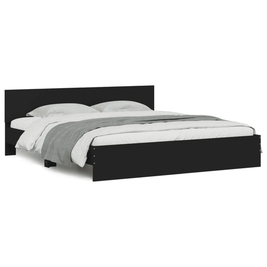 Bed Frame | Black | Engineered wood | Super King | Bed Frame Bed Frame | Black | Engineered wood | Super King | Bed Frame