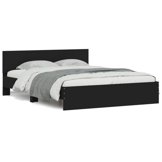 Bed Frame without Mattress Black 150x200 cm King Size Bed Frame without Mattress Black 150x200 cm King Size