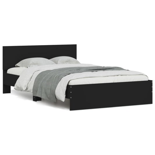 Bed Frame | Black | Engineered wood and plywood | Double | Bed Frame Bed Frame | Black | Engineered wood and plywood | Double | Bed Frame