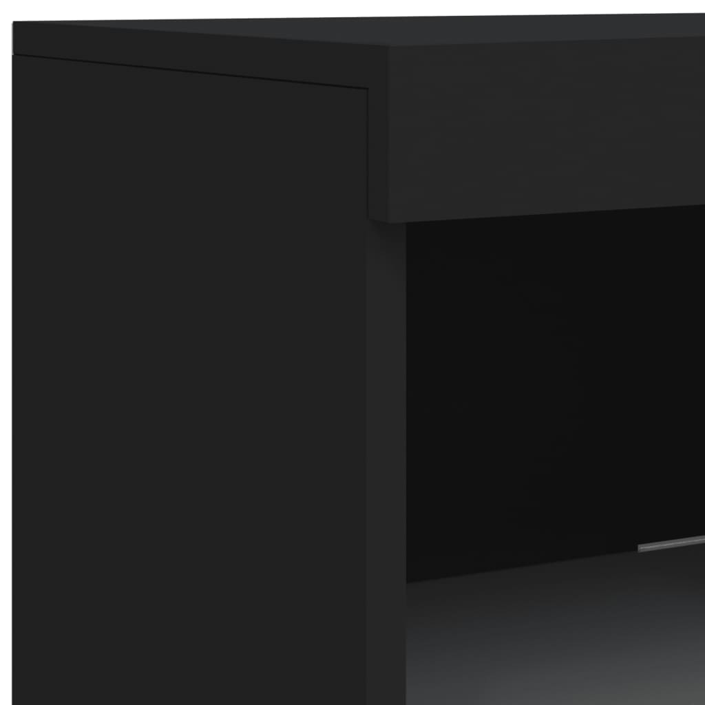 Sideboard | Black | Engineered wood, Glass | Medium | Sideboard