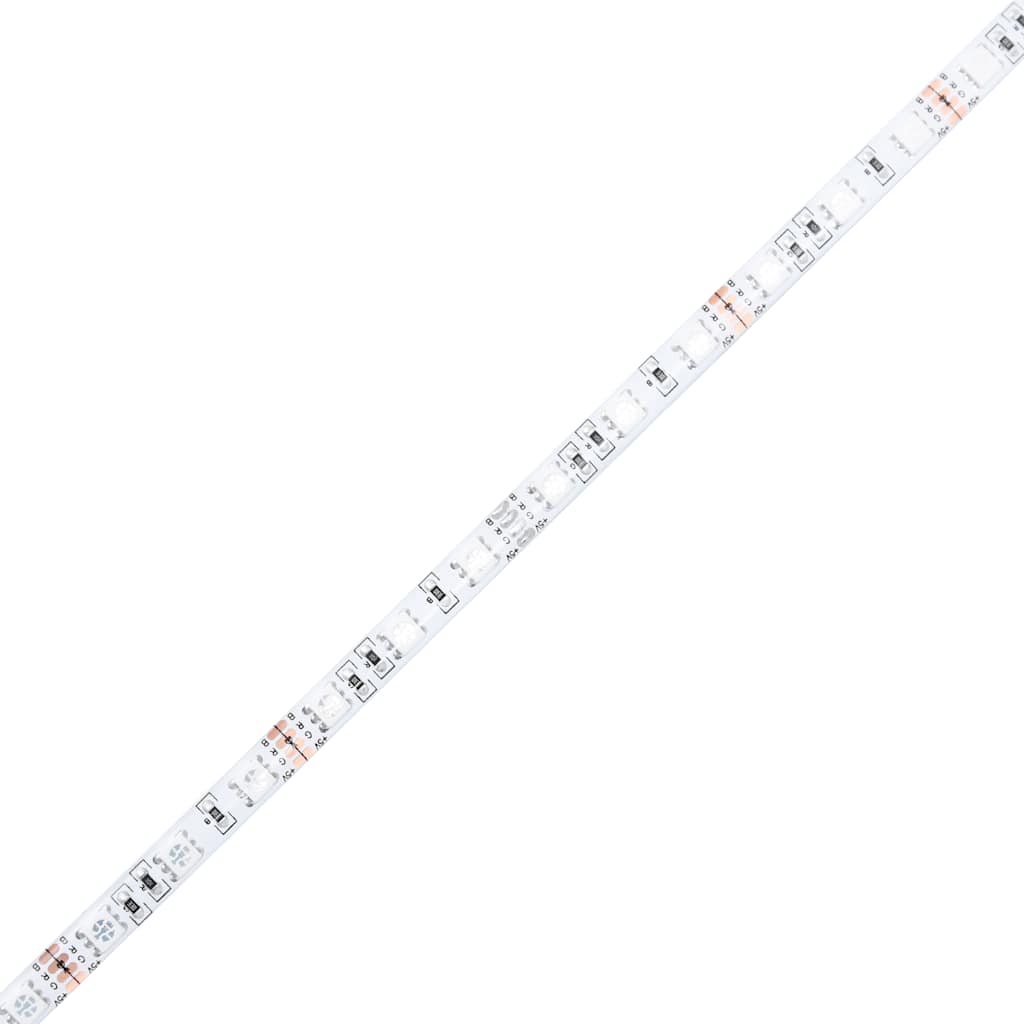 Bedside Cabinet with LED Lights Black 70x36x40.5 cm