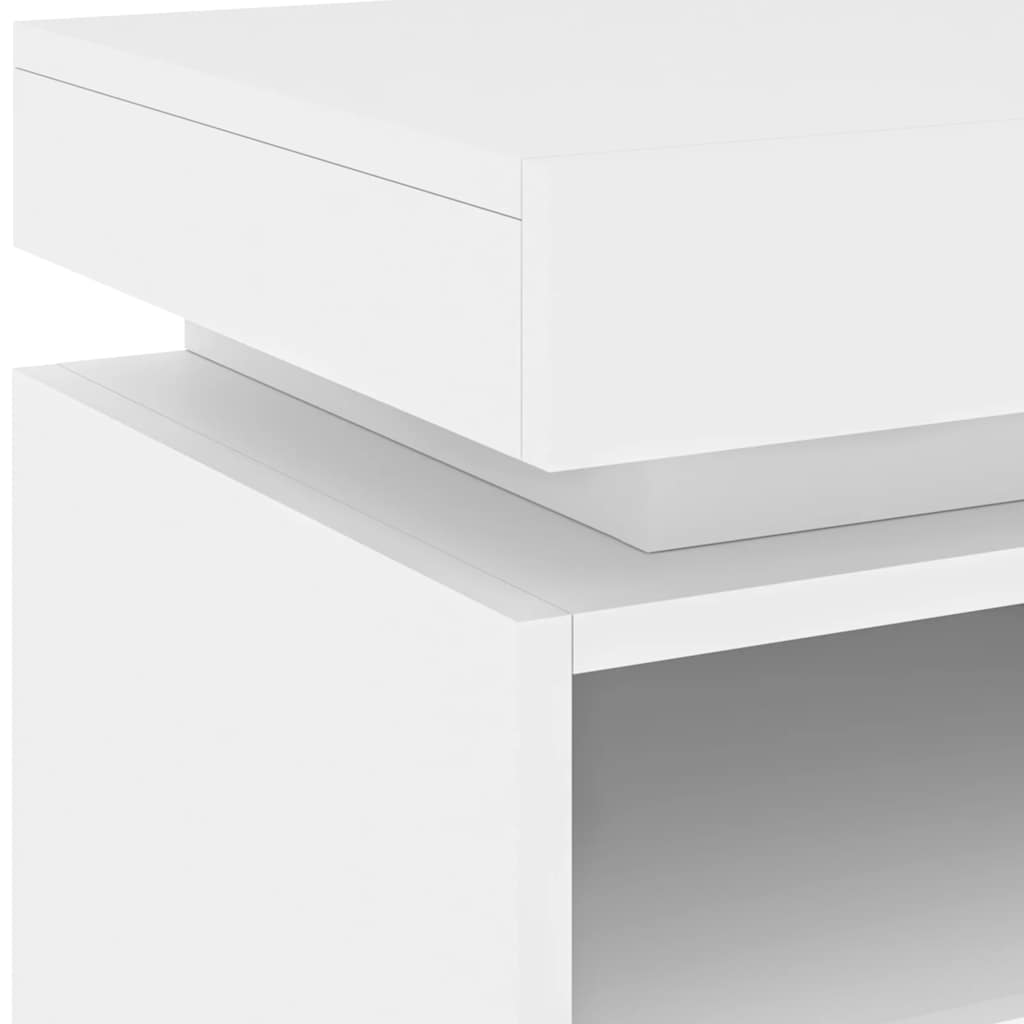 Bedside Cabinets with LED Lights 2 pcs White 40x39x48,5 cm