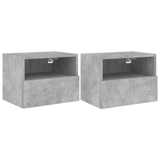 TV Wall Cabinets 2 pcs Concrete Grey 40x30x30 cm Engineered Wood TV Wall Cabinets 2 pcs Concrete Grey 40x30x30 cm Engineered Wood