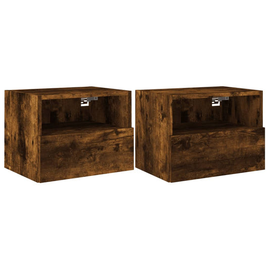 TV Wall Cabinets 2 pcs Smoked Oak 40x30x30 cm Engineered Wood TV Wall Cabinets 2 pcs Smoked Oak 40x30x30 cm Engineered Wood