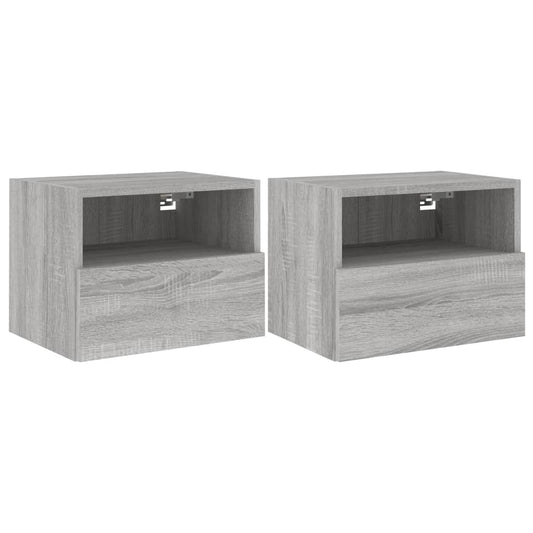 TV Wall Cabinets 2 pcs Grey Sonoma 40x30x30 cm Engineered Wood TV Wall Cabinets 2 pcs Grey Sonoma 40x30x30 cm Engineered Wood