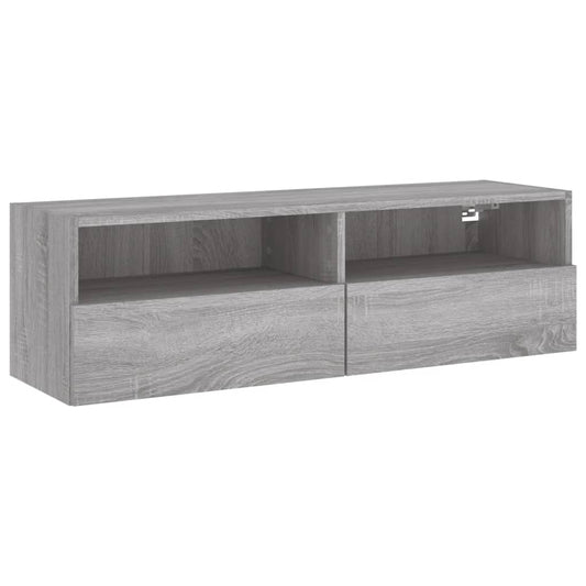 TV Wall Cabinet Grey Sonoma 100x30x30 cm Engineered Wood TV Wall Cabinet Grey Sonoma 100x30x30 cm Engineered Wood